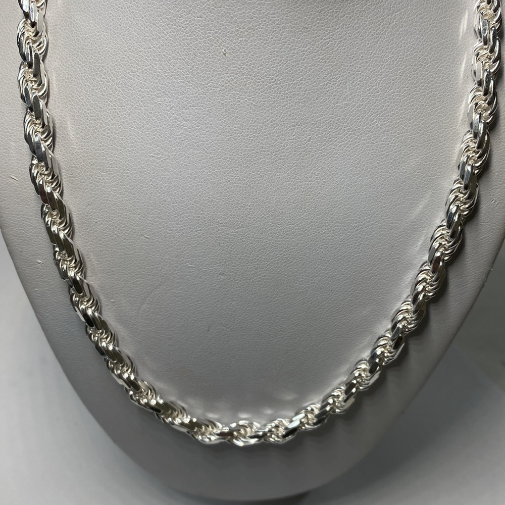 NEW Sterling Silver 925 Rope Necklace